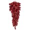 Vickerman 36" Artificial Deluxe Red Tinsel Christmas Teardrop, Warm White Single Wide Angle Mini Lights